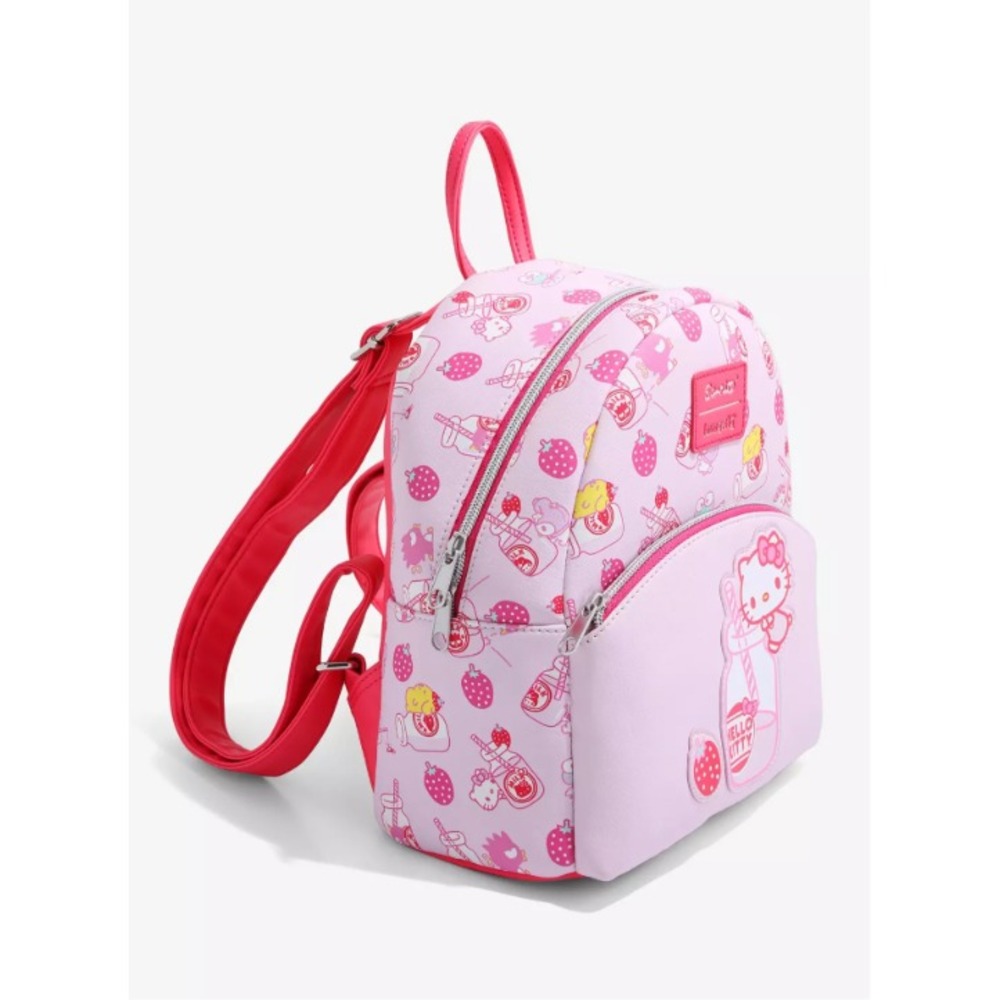 Loungefly Sanrio Hello Kitty Strawberry Milk Mini Backpack Pink Kawaii Novelty